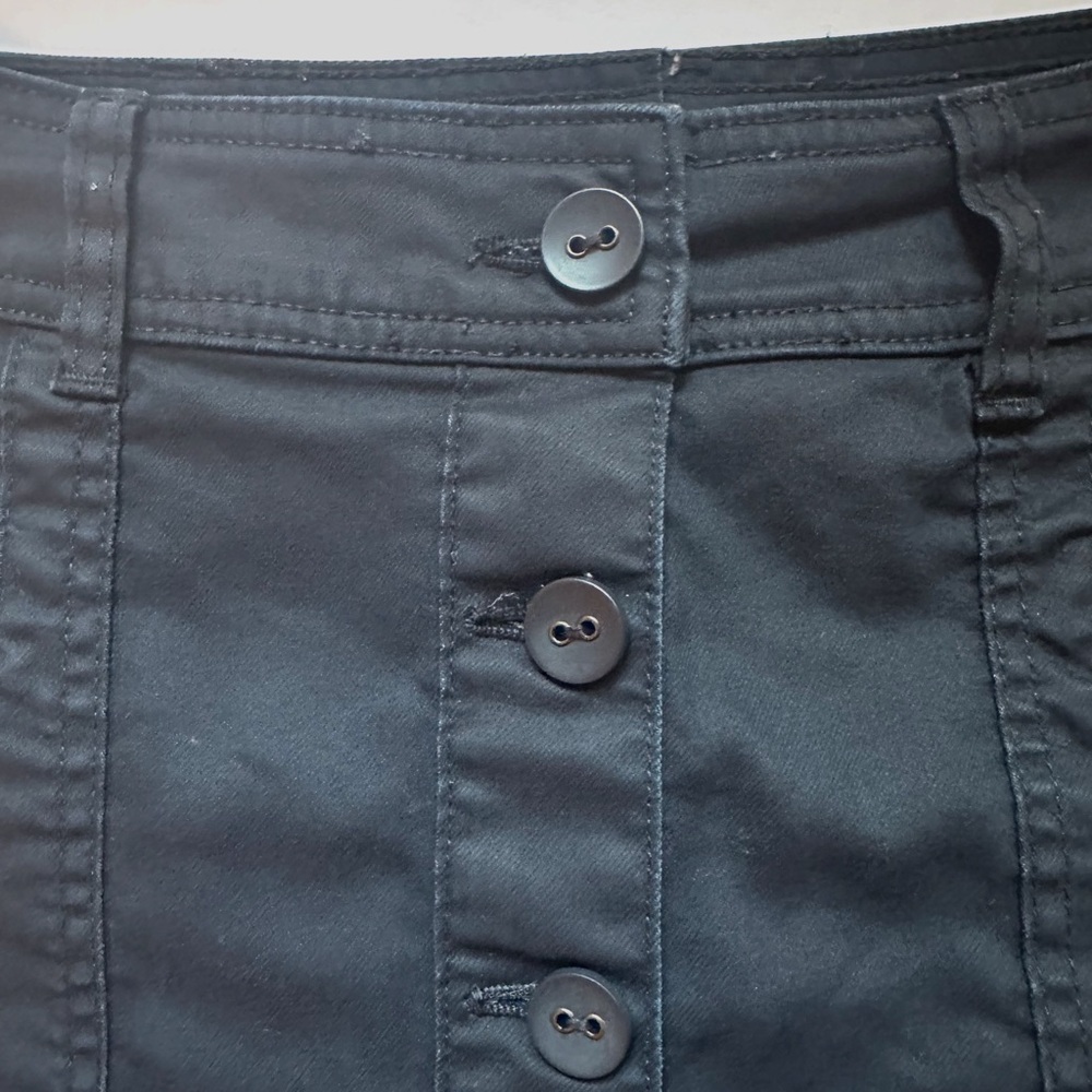 Prana Kara Button Front Mini Skirt NWOT Midnight Wash size 4 - Picture 4 of 7